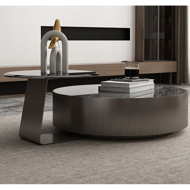 Italian-style Stainless Steel with Drawer Slate Modern Minimalist High-end Combination