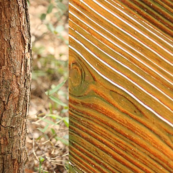 Rustic Rectangle Balcony Table Solid Wood Accent Table for Patio