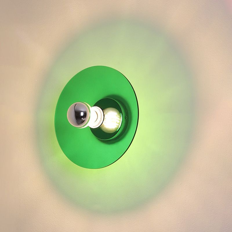 Runde Wandbeleuchtung Geräte moderner Metall 1 Lichtwandbeleuchtung