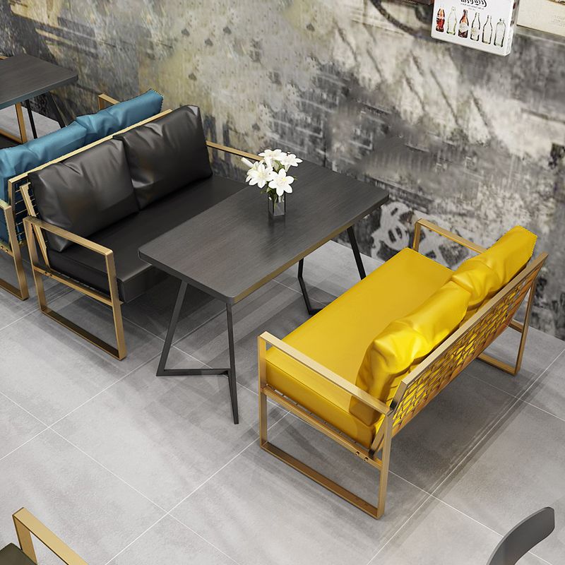 Industriële houten eetkamer keukentafel slee basis tafel voor eetkamer