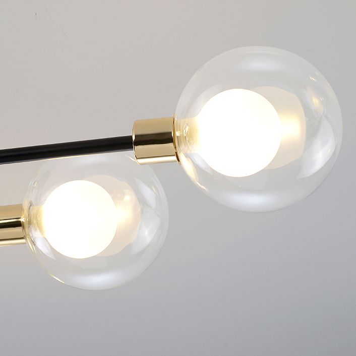 Modern Simple Ceiling Light Ball Shape Glass Shade Ceiling Lamp for Bedroom