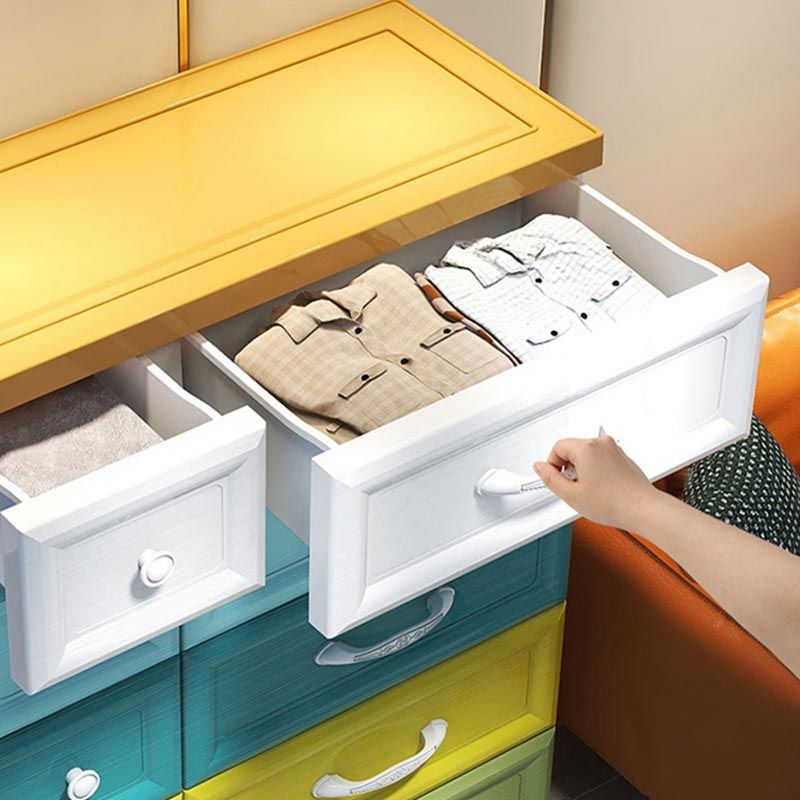 Contemporary Non-Hanging Armoire Plastic Wardrobe Closet,29.13" D x 13.78" W x 39.37" H