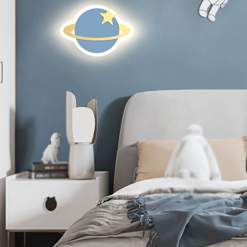 Speciale a parete a LED semplice macaron forma nuvola di supporto a parete in metallo lampada