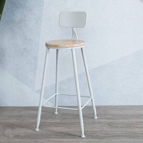 Rectangle Footrest Pub Table Set Glam 1/2/3/4/6 Pieces White Coffee Shop Bistro Set