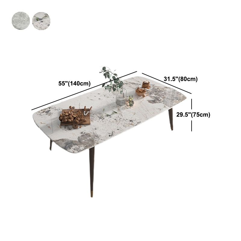 Sintered Stone Home Dining Table Modern Dining Room Table with 4 Legs