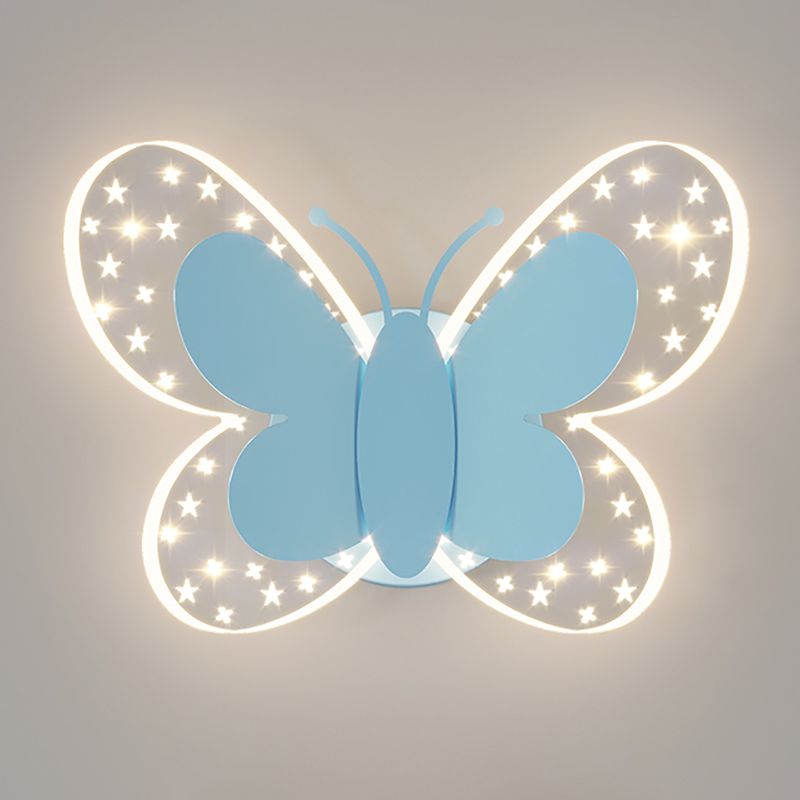 Metal Geometric Shape Wall Light Lovely Colorful LED Wall Sconce for Kid's Room