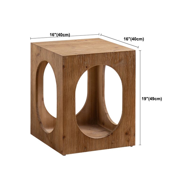 French Country Geometric Coffee or End Table Wood Coffee Table