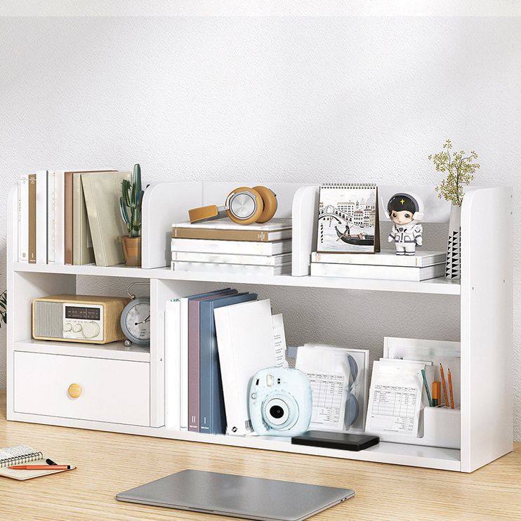 Modern Style Bookshelf Open Back Engineer Wood Bookcase for Office