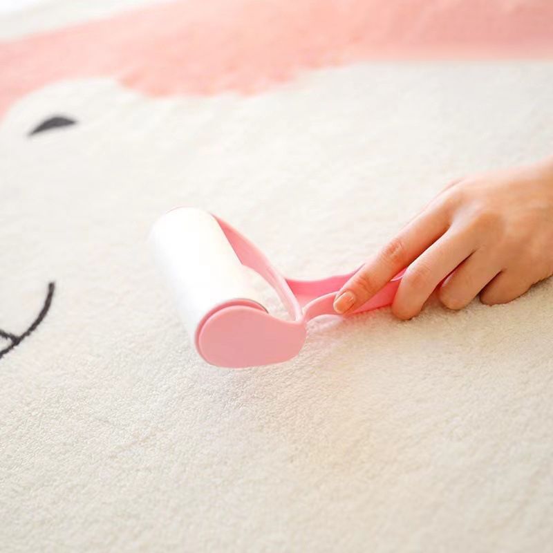 White Modern Rug Polyester Pattern Rug Stain Resistant Rug for Drawing Room
