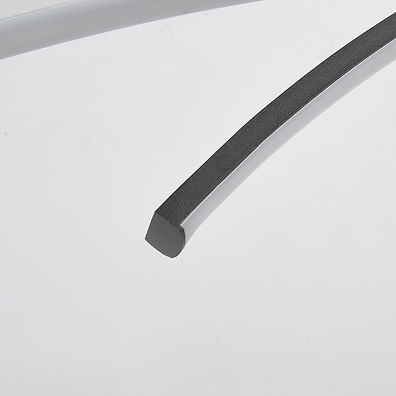 Nordische moderne Kronleuchterlampe Linear schwarz -weißer Inselanhänger für Esszimmer