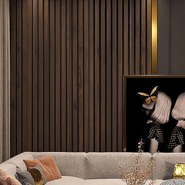 Contemporary Wall Paneling Wood Waterproof Stain Resistant Shiplap Wall Paneling