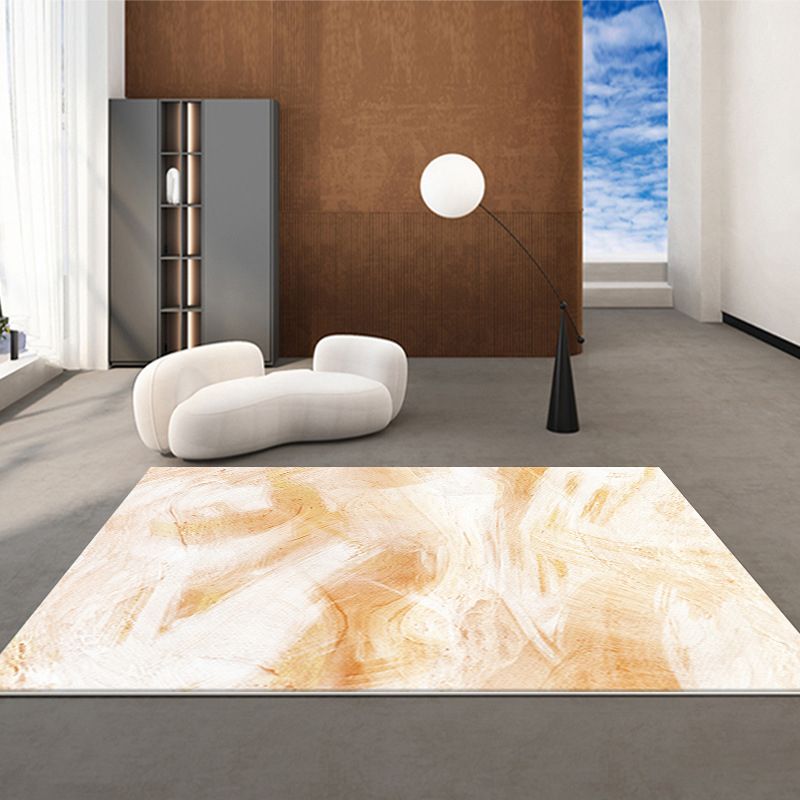Green Modern Rug Polyester Graphic Area Rug Washable Rug for Living Room