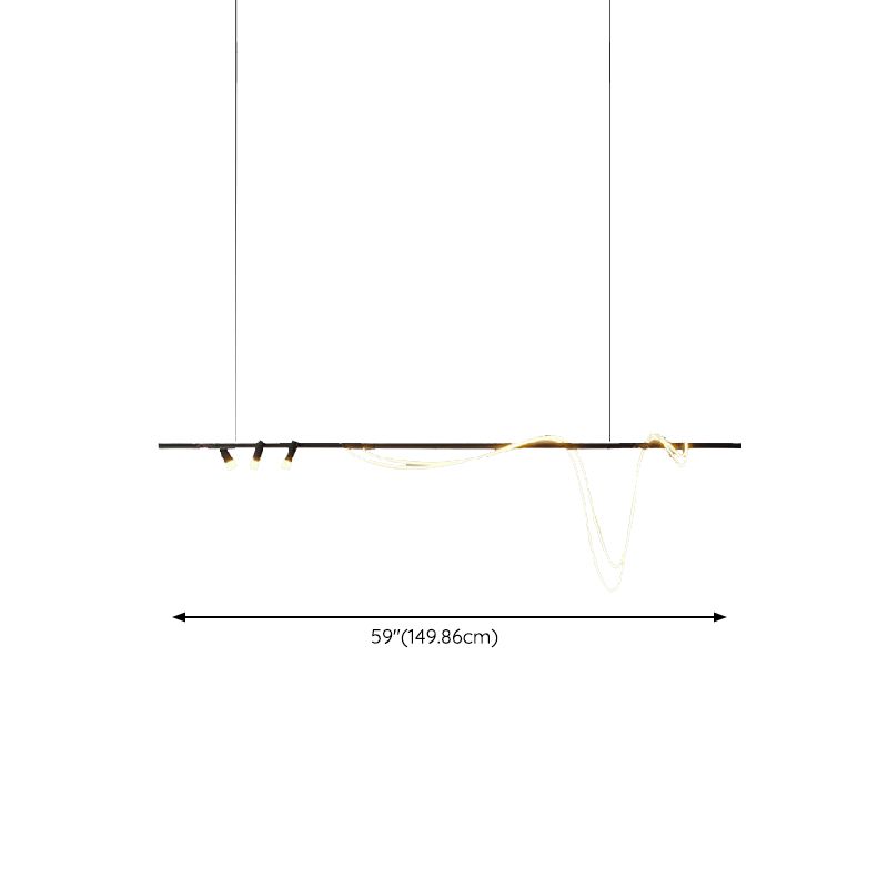 Modern Pendant Lighting Fixtures 5 Lights Island Light Fixture for Dining Room