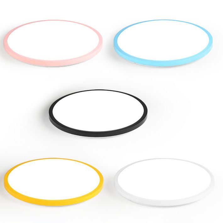 Abat-jour rond en acrylique encastré, lumière moderne nordique Macarons Style1 tête encastrée