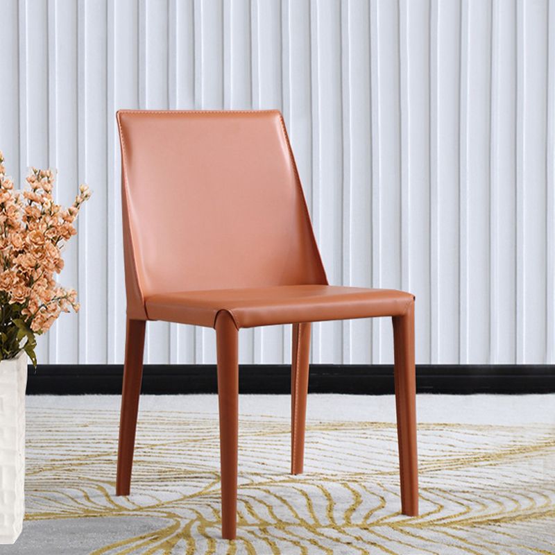 Faux Leather Kitchen Dining Chair Contemporary Kitchen Dining Armless Chair