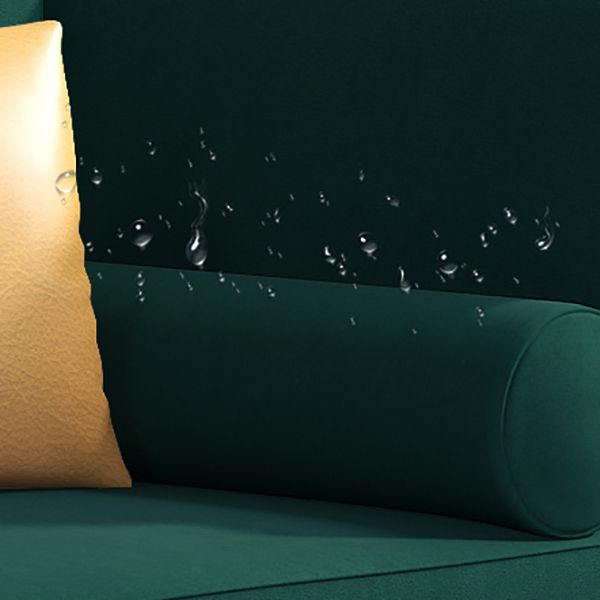 Scandinavian Chaise Lounge Chair Solid Color Chaise with Pillow