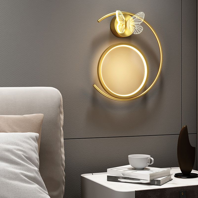Modern Simple Wall Mount Light LED Wall Sconce Light with Acrylic Shade for Bedroom