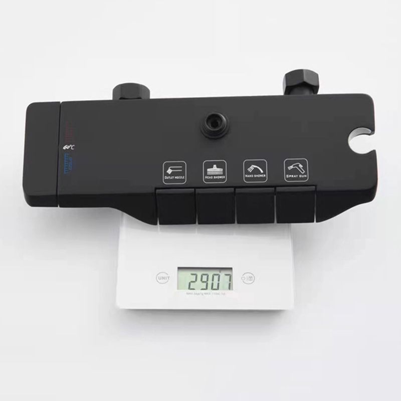 Wall Mounted Shower Metal Shower Faucet Arm Shower System with Slide Bar