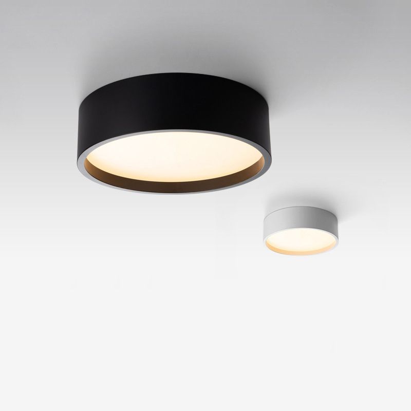 Round Shape LED Ceiling Lamp Modern Iron 1 Light Flush Mount for Balcony