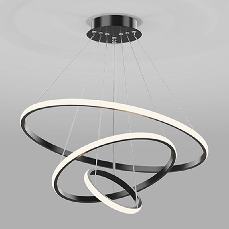 Simple Multi Tier Circular Chandelier Light Fixtures Sitting Room Hanging Chandelier