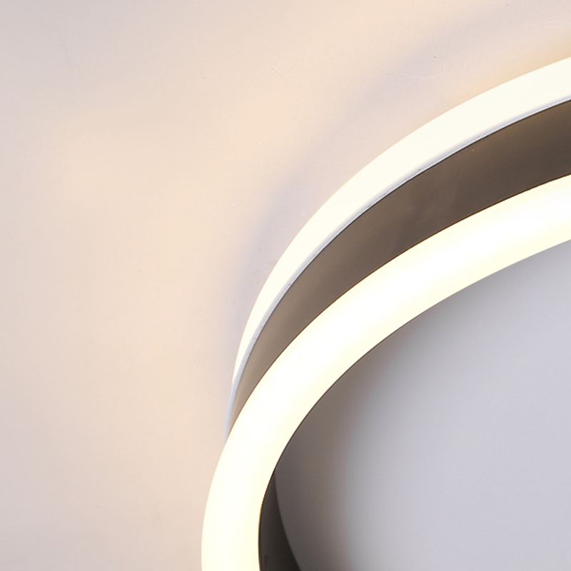 Luminaires de plafond encastrés de simplicité de lumière montée par plafond noir de LED pour le salon