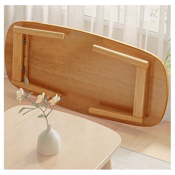 17"H Contemporary Side Table Solid Wooden Oak Accent Side Table