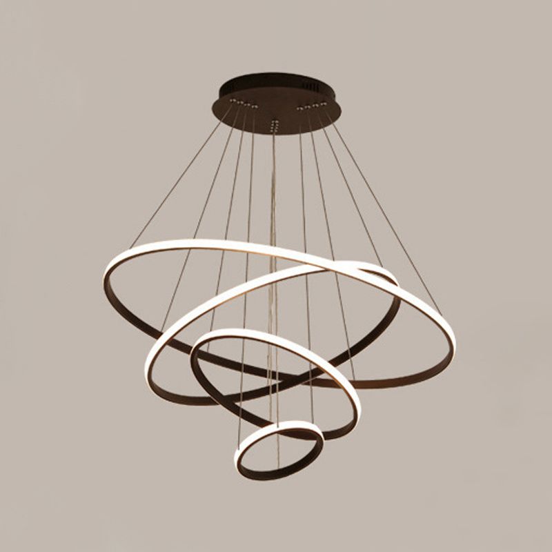 Apparecchi di illuminazione a sospensione in metallo multi -luci suona lampada lampadario in stile moderno