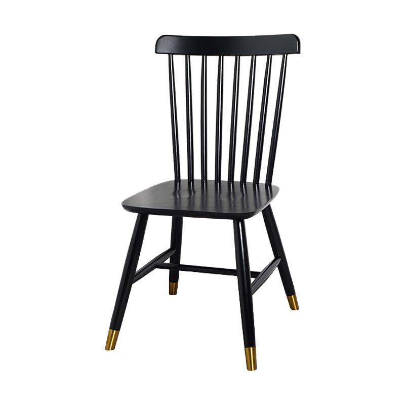 Silla auxiliar de madera contemporánea para restaurante Silla de comedor con respaldo Windsor