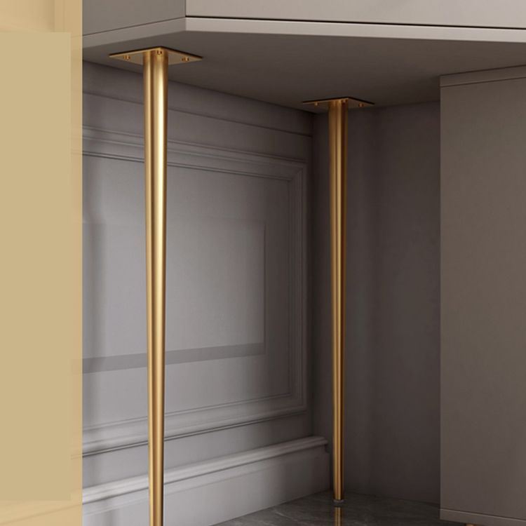 Mirrored Vanity Table and Stool Set 33.4" Wide Vanity Dressing Table