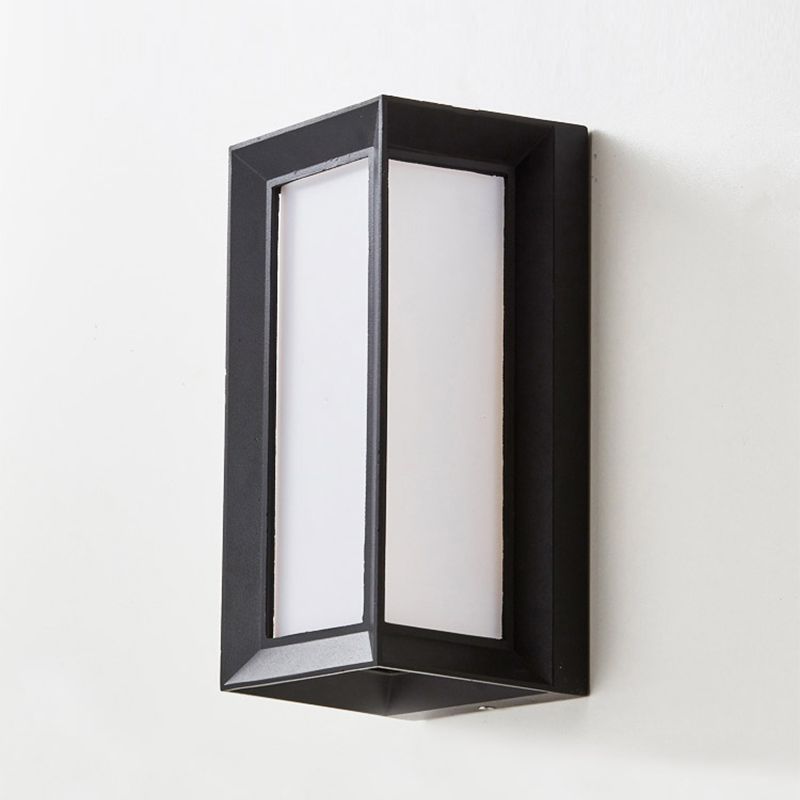 Moderne Aluminiumwandleuchte wasserdichte geometrische LED -Wandwaschmaschine für draußen