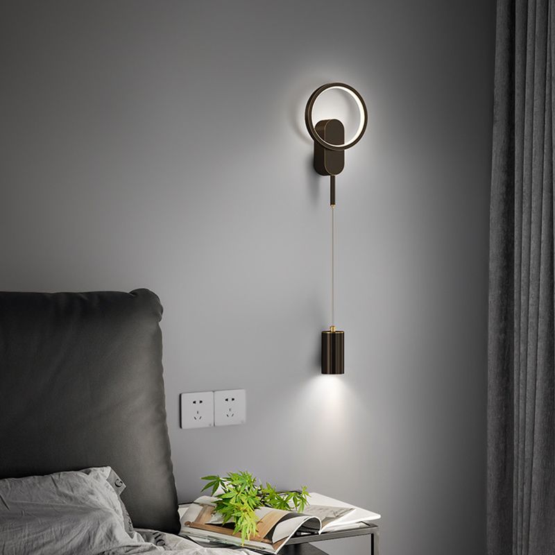Metal Geometric Wall Sconce Lights Modern 2 Lights Wall Lighting Fixtures