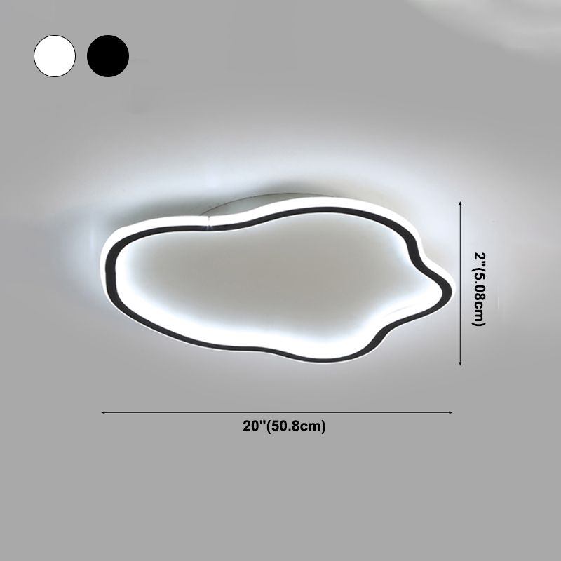 Lámpara de techo LED de aluminio, accesorios de iluminación de montaje empotrado sencillos para sala de estar