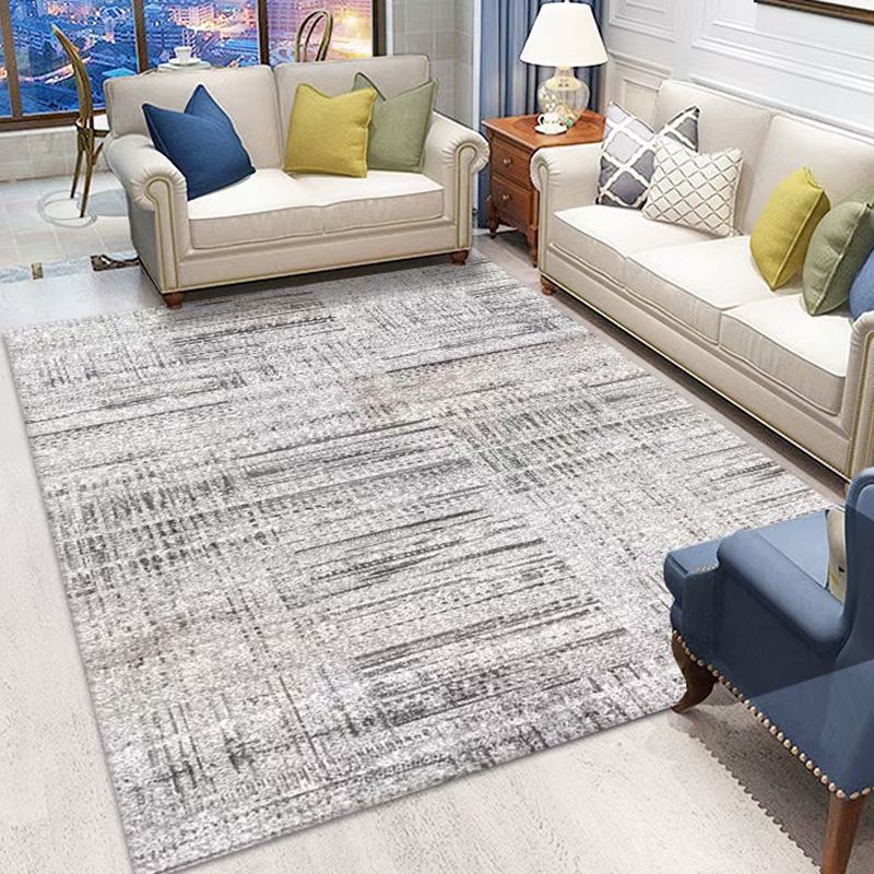 Apricot Abstract Pattern Carpet Polyester Casual Carpet Washable Carpet for Living Room