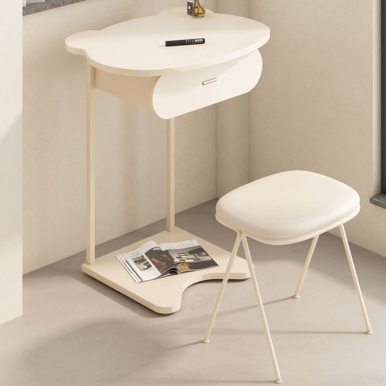 Modern Bedroom Metallic Makeup Vanity With a Drawer Makeup Vanity Set