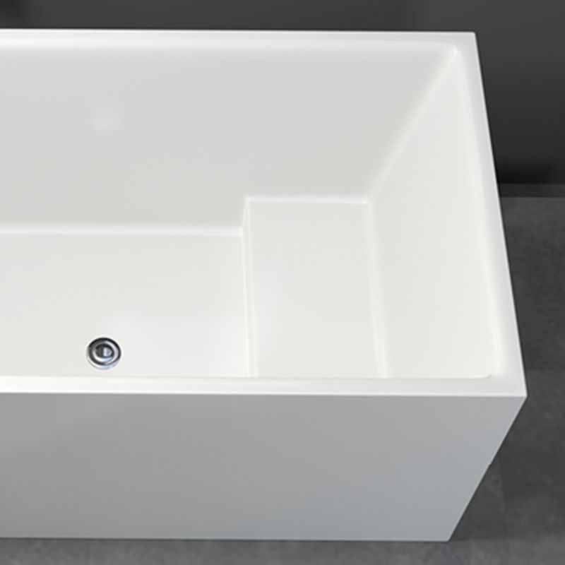 Modern Soaking Freestanding Bath Tub Acrylic Bathroom Bathtub in White