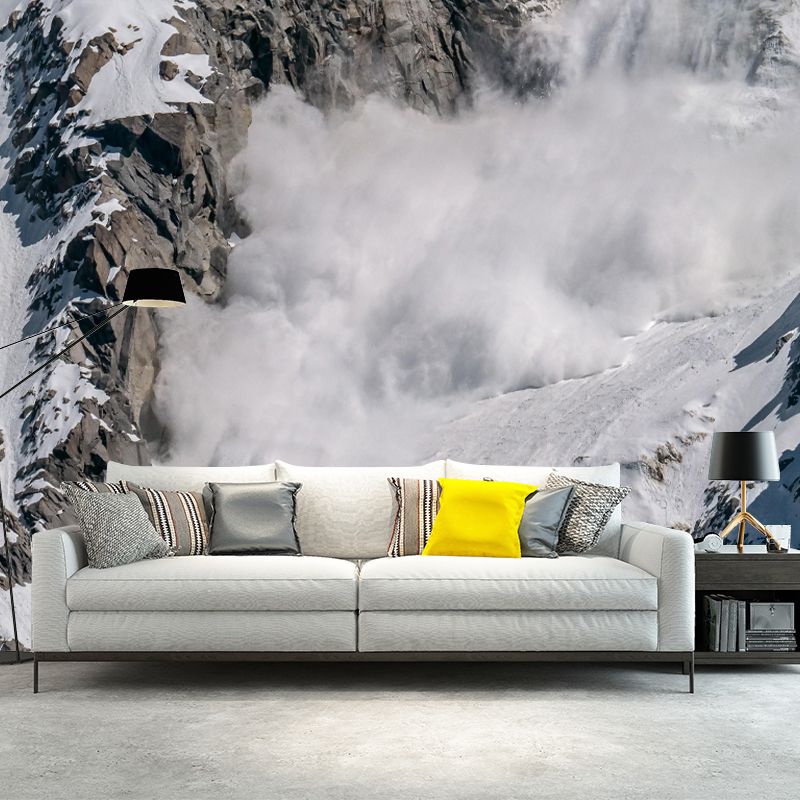 Tall Mountain Mural Wallpaper Contemporary for Bedroom Decor