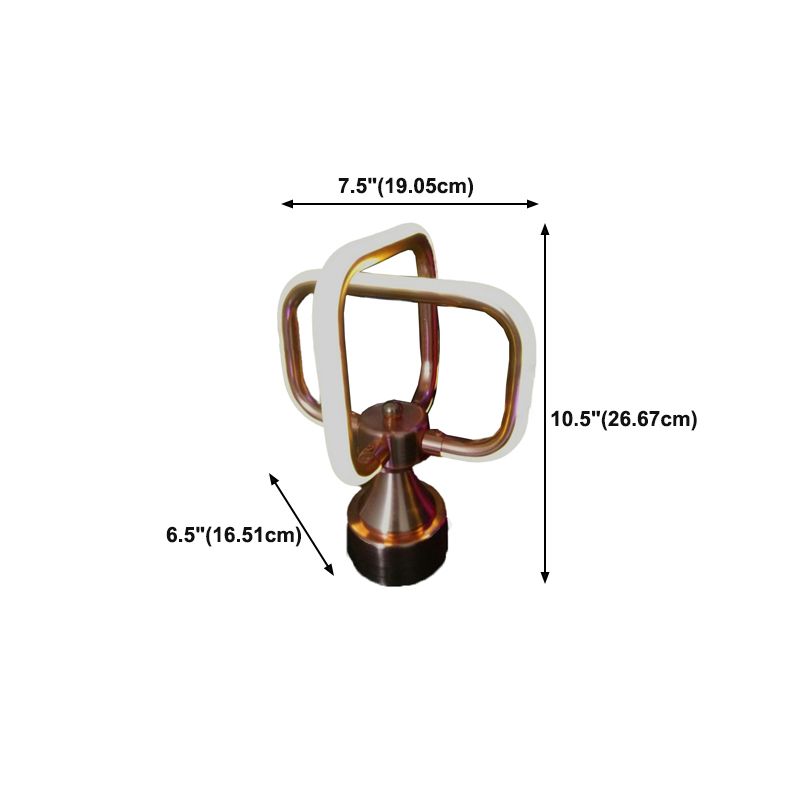 Metal Geometric Shape Hanging Light Modern Multi Lights Hanging Ceiling Light in Silver