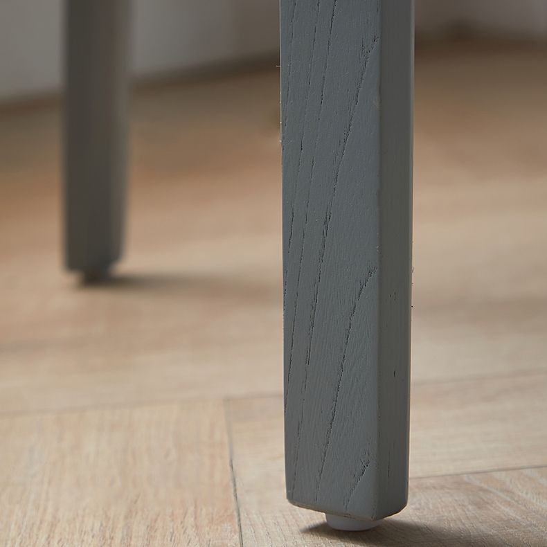 Contemporary Beech Wood Bar Stool Low Back Stool for Living Room