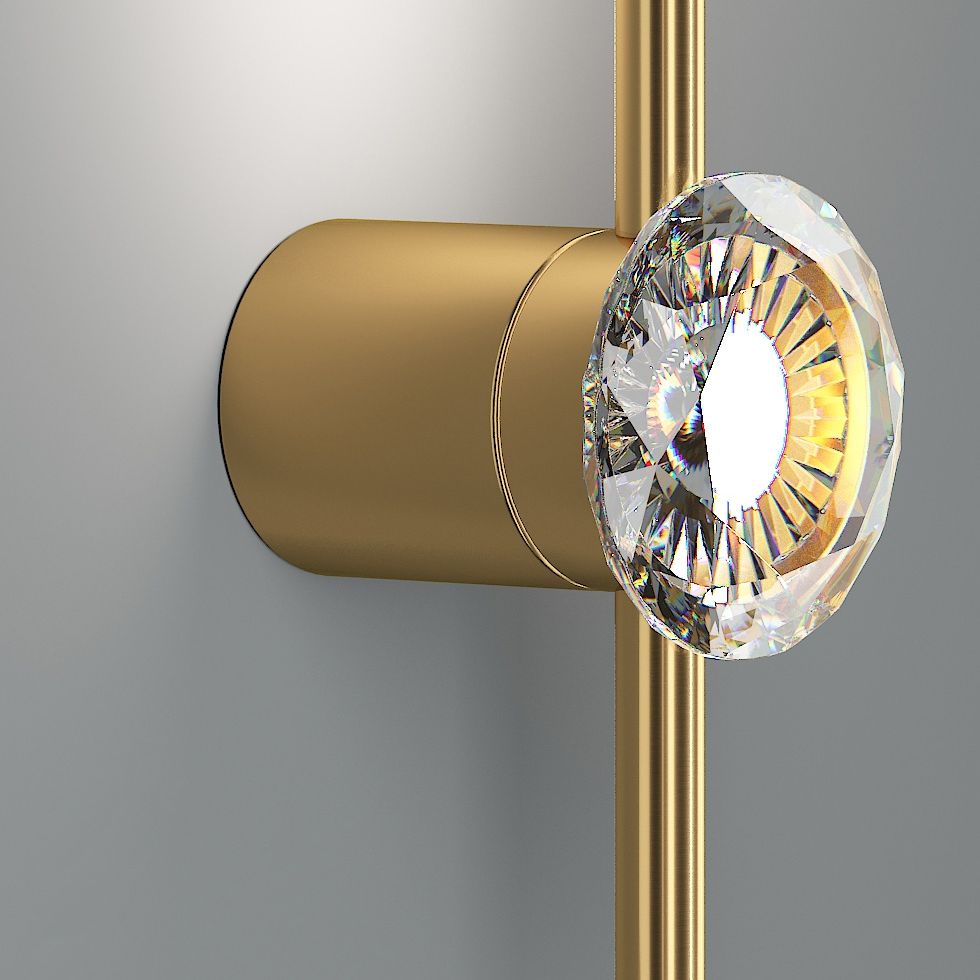Modern Luxury Style Wall Mounted Light Fixture Copper Flush Mount Wall Sconce for Living Room