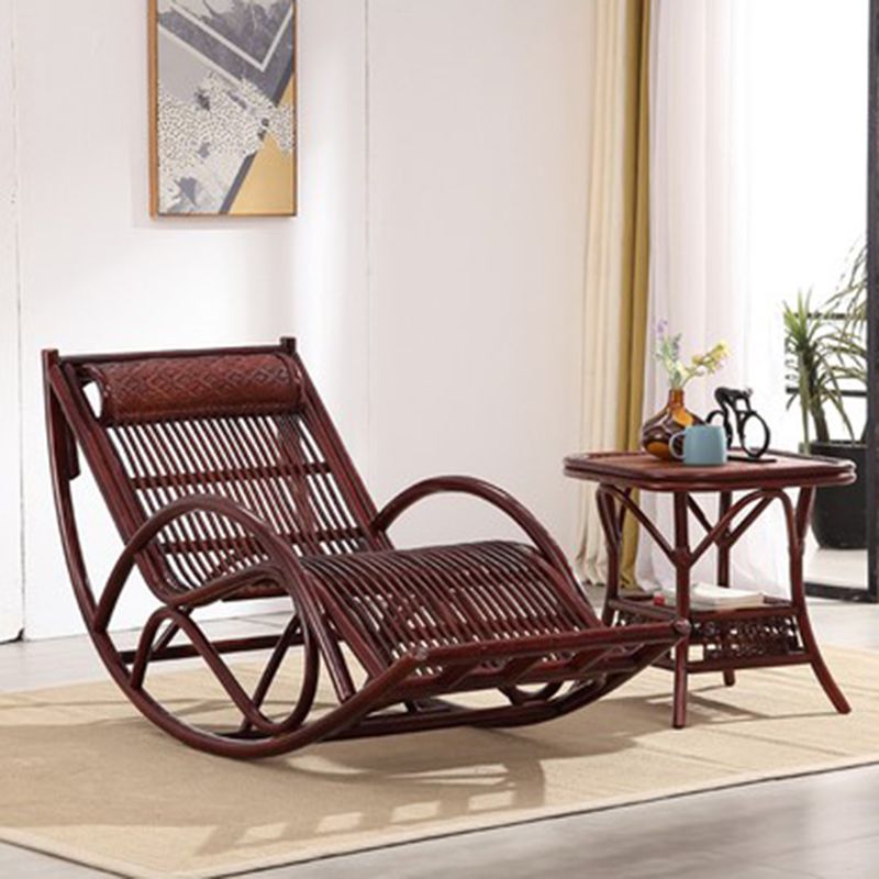 Rattan Antique Rocking Chair 27.6" x 66.9" x 35.4" Rocker Chair High Back for Living Room