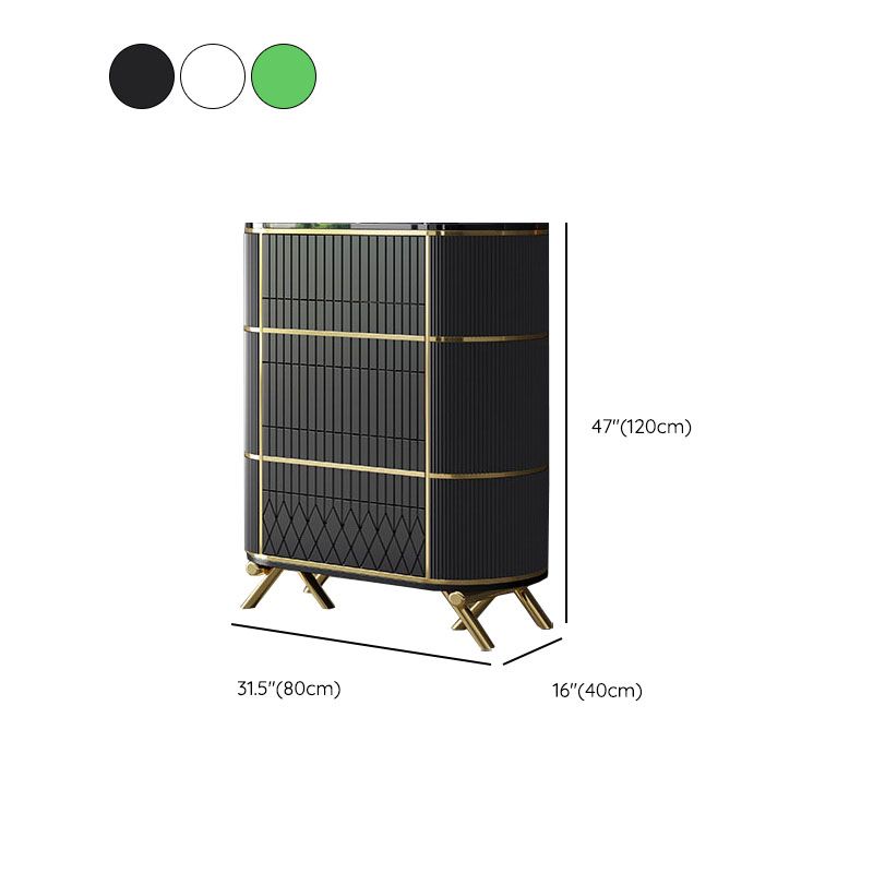 Glam Lingerie Chest Stone Vertical Storage Chest with Drawers for Bedroom