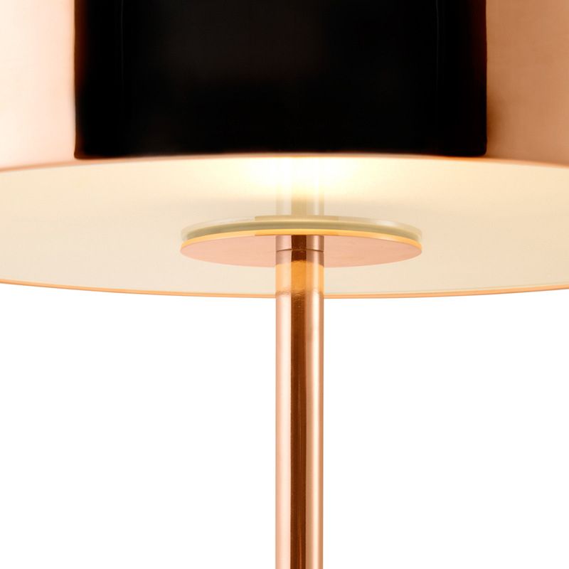 Lampada da pranzo a 1 tavolo da pranzo Simple Copper Table Light with Dome Metal Shade