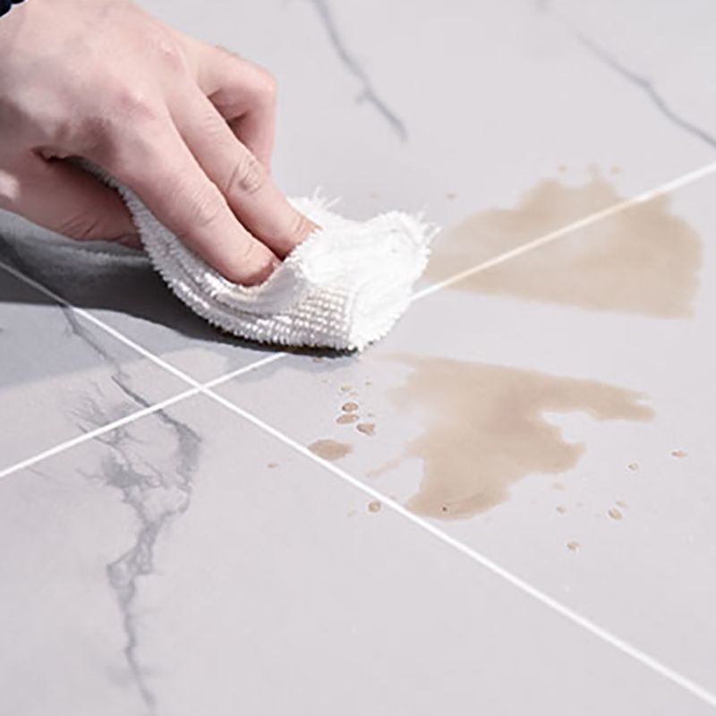 Rectangle Plastic Floor Water Resistant Fabric Look Floor Tiles