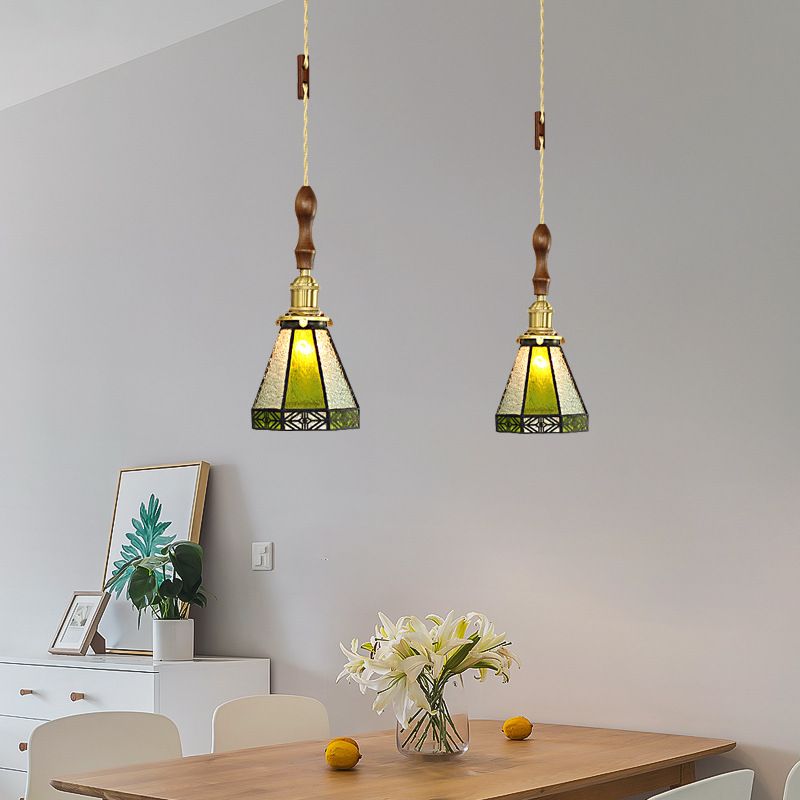 Konische hängende Leuchten 1 hellfleckiges Glas-Pendel-Leuchten-Leuchten-Leuchten