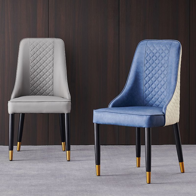Scandinavian Style Wood Dining Chairs Dining Room Armless Parsons Chair