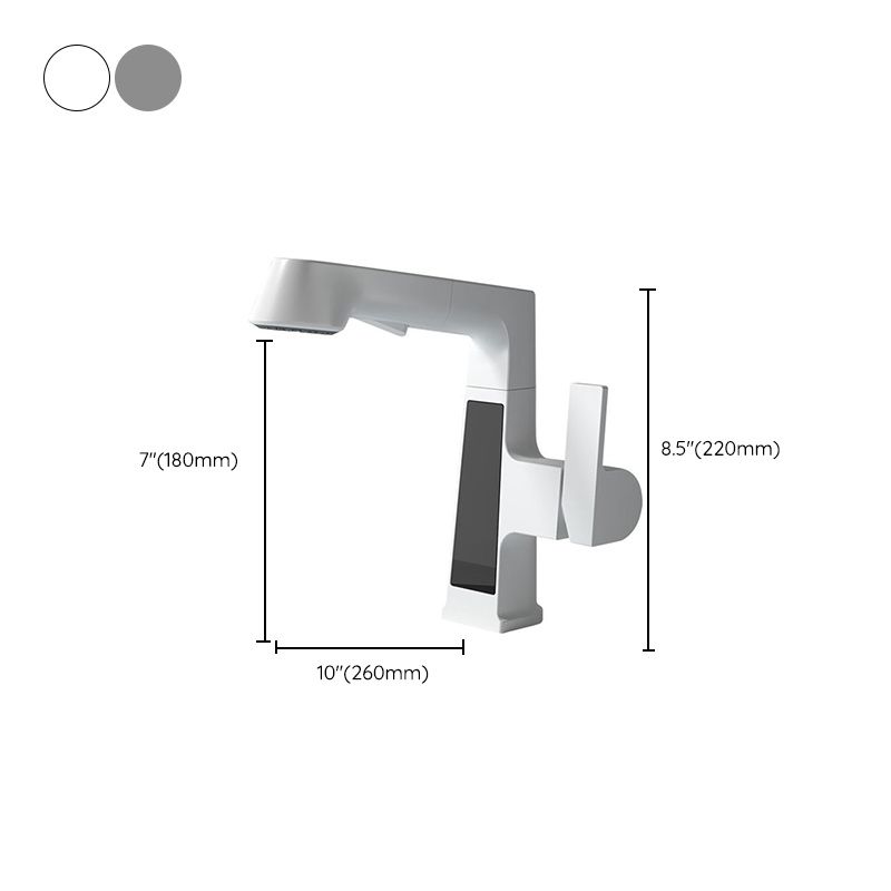 Classic Centerset Faucet Single Handle Solid Color Centerset Bathroom Sink Faucet
