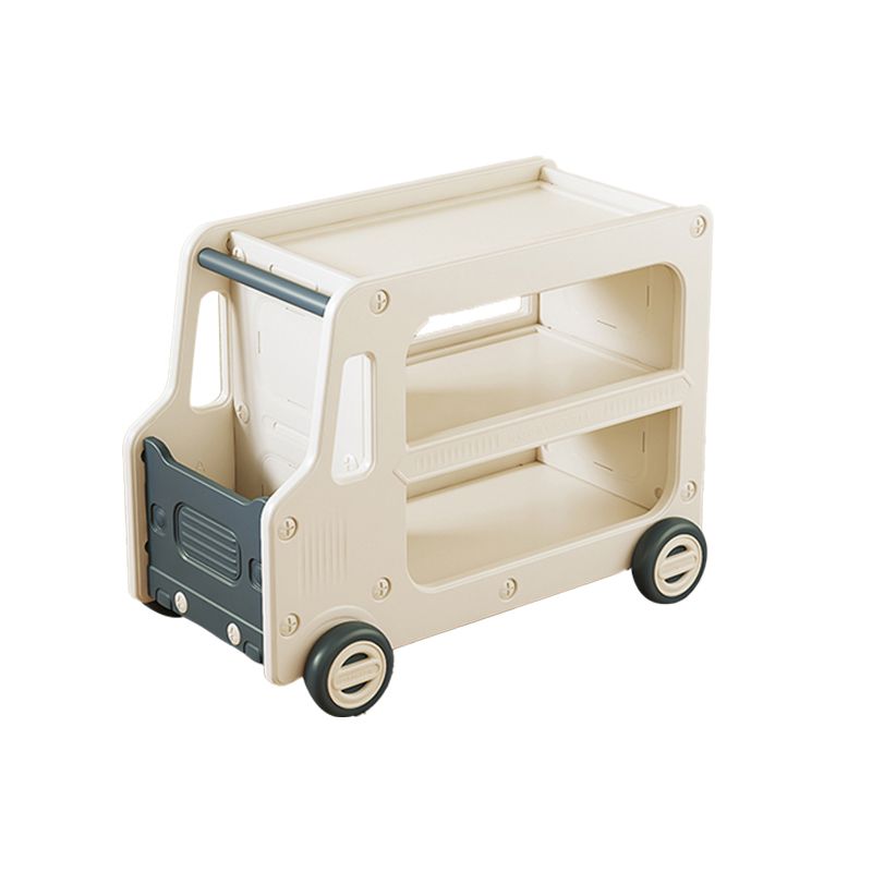 Contemporary Plastic Automobile Theme Kids Bedside Table with Cabinet