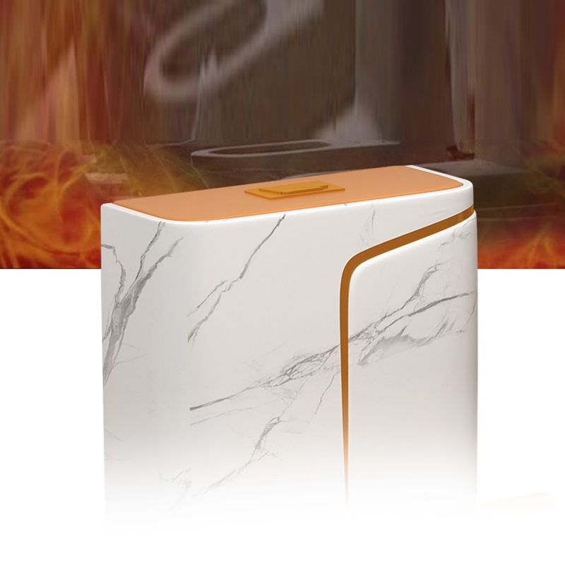 Traditional Orange Ceramic Flush Toilet Floor Mounted Urine Toilet for Washroom