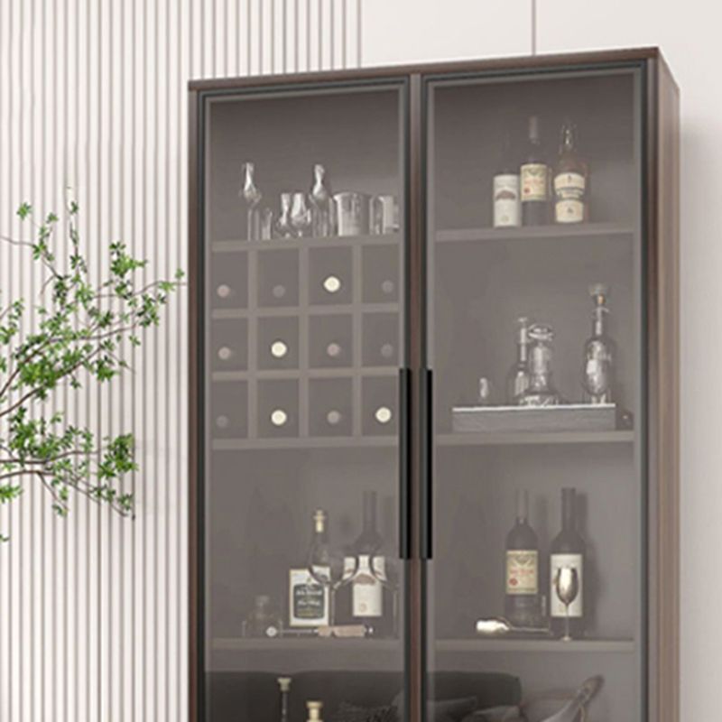 Floor Wine Bottle Holder Solid Wood Wine Bottle Rack for Living Room