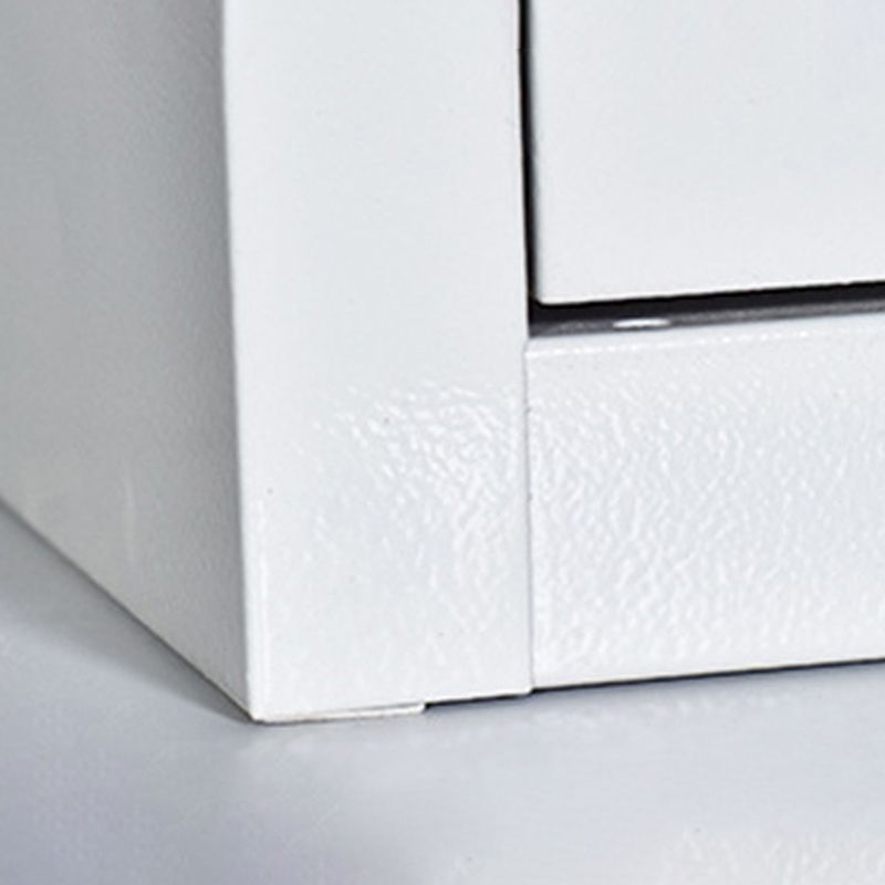 Hinged Wardrobe Armoire Contemporary Metal Storage Cabinet for Home